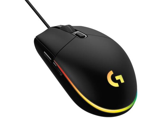 Logitech G102 Light Sync Gaming Customizable RGB Lighting 6 Programmable Buttons Gaming Grade Sensor 8,000dpi Tracking Light Weight - Black