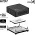 MSI Cubi N (2023) Mini PC Barebone 0.7L Intel 12Gen N200 4-Cores For Home & Business Support Matrix Display & Dual Lan