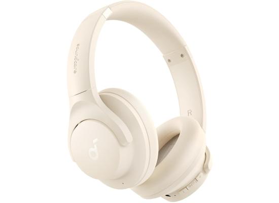 Anker Soundcore Q20i Wireless Hybrid Active Noise Cancelling Headphones 40H Long ANC Playtime Hi-Res Audio Big Bass Transparency Mode - White