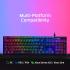 HyperX Alloy Origins Core PBT Mechanical RGB lighting Aluminum Body Onboard Memory Customizable with HyperX NGENUITY Clicky Blue Switch