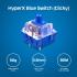 HyperX Alloy Origins Core PBT Mechanical RGB lighting Aluminum Body Onboard Memory Customizable with HyperX NGENUITY Clicky Blue Switch