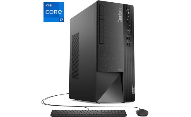 Lenovo NEW ThinkCentre NEO 50t Gen 4 13GEN Intel Core i7 16-Cores w/ Wireless & Bluetooth & 2 Years Warranty - Black
