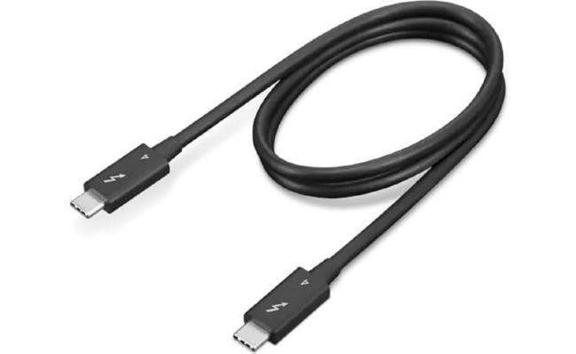 Lenovo Thunderbolt 4 Cable 0.7m 40Gbps Transmission Rate Fast Charging up to 100w By USB-C or 170w/230w By DC plug Lenovo Thunderbolt 4 Cable 0.7m 40Gbps Transmission Rate Fast Charging up to 100w By USB-C or 170w/230w By DC plug