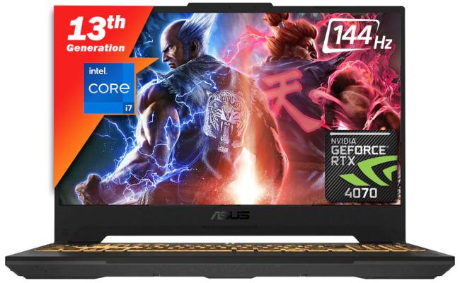 ASUS NEW TUF F15 (2023) FX507VI 13Gen Intel Core i7 10-Cores w/ Nvidia RTX 4070 8GB DDR6 & IPS 144Hz Display - Mecha Gray