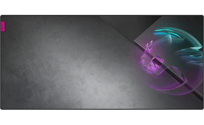 ROCCAT Sense Icon XXL PC Gaming Mousepad Non-Slip Rubber Backed Custom Art Durable Resin-Treated Cloth Surface Low-Profile Stitched Edges, Black