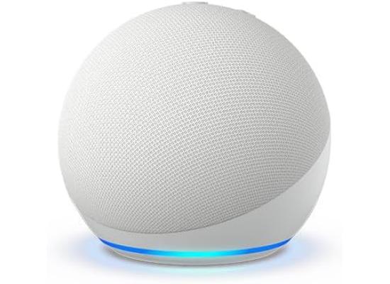Amazon Echo Dot (5th Gen, 2022 release) With Bigger Vibrant Sound Helpful Routines & Alexa - White