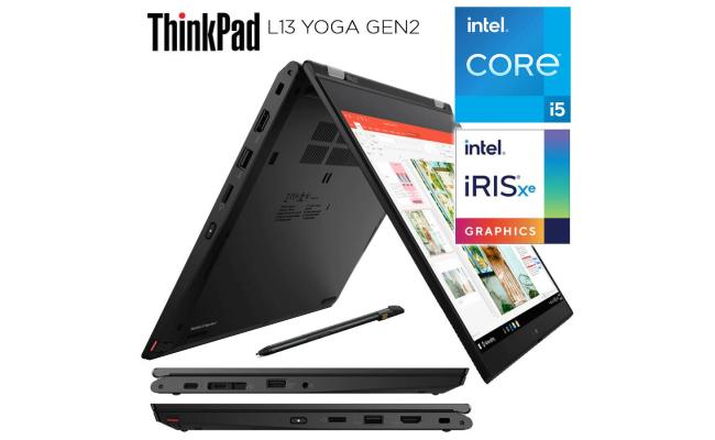 Lenovo ThinkPad L13 YOGA Gen 2 11Gen Intel Core i5 vPro 4-Core Business Class 2-in-1 Touch Screen - Black Lenovo ThinkPad L13 YOGA Gen 2 11Gen Intel Core i5 vPro 4-Core Business Class 2-in-1 Touch Screen - Black