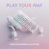 Logitech G713 TKL Wired Mechanical LIGHTSYNC RGB Lighting Linear Switches (GX Red) & Keyboard Palm Rest PC and Mac Compatible - White Mist Logitech G713 TKL Wired Mechanical LIGHTSYNC RGB Lighting Linear Switches (GX Red) & Keyboard Palm Rest PC and Mac Compatible - White Mist