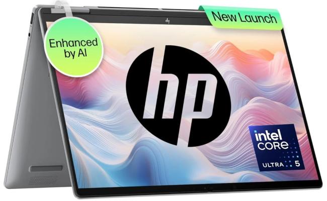 HP OmniBook 5 Flip (2024) 14-fp0013dx NEW Intel Core 5 10-Cores w/ 360° Touch Display & BIG Battery & Fast Charge - Silver