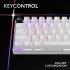 Logitech G PRO X 60 LIGHTSPEED Wireless Ultra Compact TKL 60% Mechanical LIGHTSYNC RGB Dual-Shot PBT Keycaps GX Optical Tactile Switches - White