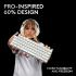 Logitech G PRO X 60 LIGHTSPEED Wireless Ultra Compact TKL 60% Mechanical LIGHTSYNC RGB Dual-Shot PBT Keycaps GX Optical Tactile Switches - White