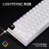 Logitech G PRO X 60 LIGHTSPEED Wireless Ultra Compact TKL 60% Mechanical LIGHTSYNC RGB Dual-Shot PBT Keycaps GX Optical Tactile Switches - White