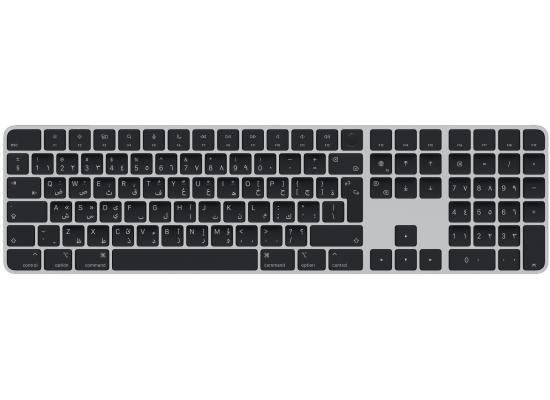 Apple Magic 2024 (USB–C) Keyboard with Touch ID and Numeric Keypad for Mac models with Apple silicon - Arabic - Black Keys