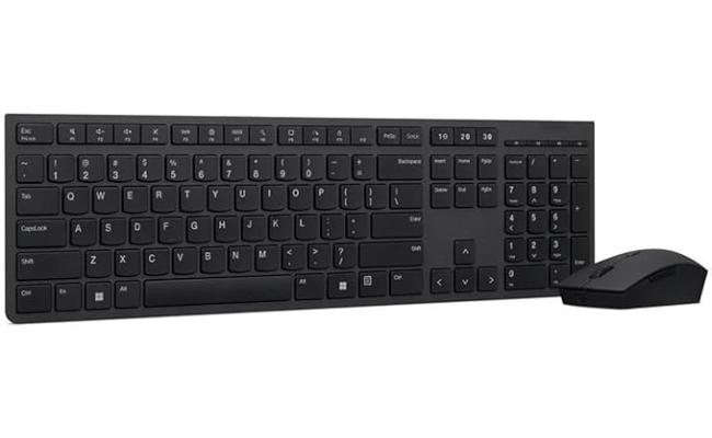 Lenovo Professional Slim Wireless Combo Chargeable Keyboard & Chargeable Mouse Arabic / English Layout
