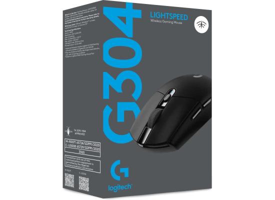 Logitech G304 Lightspeed Wireless Hero Sensor 12,000 DPI Lightweight 6 Programmable Buttons 250h Battery Life On-Board Memory PC/Mac - Black