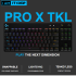 Logitech G Pro X TKL Wired Mechanical Swappable Switches LIGHTSYNC RGB Detachable Cable 12 Programmable F-keys GX Blue Clicky Switches - Black