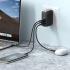 Mcdodo CH-8442 65W 2C+1A GAN 5 Mini Fast Charger (UK/US/EU) +60W Type-C to Type-C cable 2m