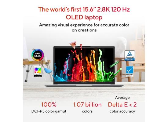 ASUS Vivobook Pro 15 OLED K6502 Creator 13Gen Intel Core i9 14-Cores w/ Nvidia RTX 4060 8GB & OLED 3K 120Hz 100% DCI-P3 1.07 Billion Colors Display (Customized)