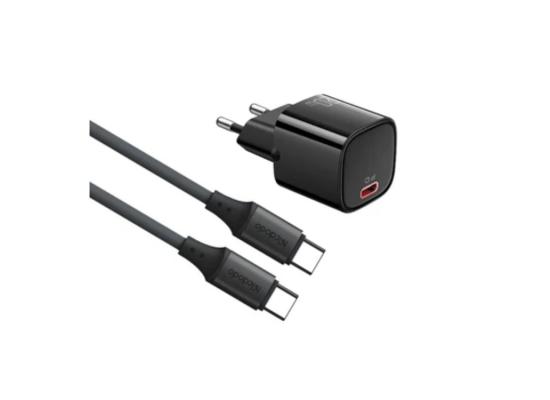 Mcdodo CH-4044 20W Charger With Type-C To Type-C Cable (Black)
