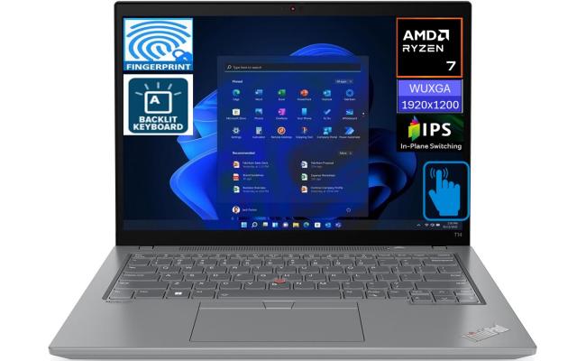 Lenovo NEW ThinkPad T14 Gen 3 6Gen AMD Ryzen 7 Pro 8-Cores w/ DDR5 Memory & Touch Screen - Storm Gray