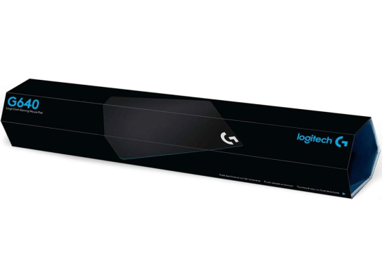 Logitech G640 Large Cloth Gaming Mouse Pad, Optimized for Gaming Sensors, Moderate Surface Friction, Non-Slip Mouse Mat - Black