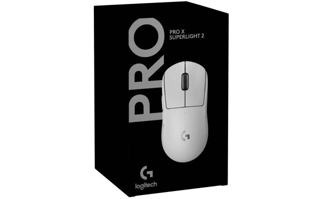 Logitech G PRO X SUPERLIGHT 2 LIGHTSPEED Wireless 4K Polling Lightweight LIGHTFORCE Hybrid Switches HERO 2 Sensor 32,000 DPI USB-C Charging, PC & Mac - White Logitech G PRO X SUPERLIGHT 2 LIGHTSPEED Wireless 4K Polling Lightweight LIGHTFORCE Hybrid Switches HERO 2 Sensor 32,000 DPI USB-C Charging, PC & Mac - White