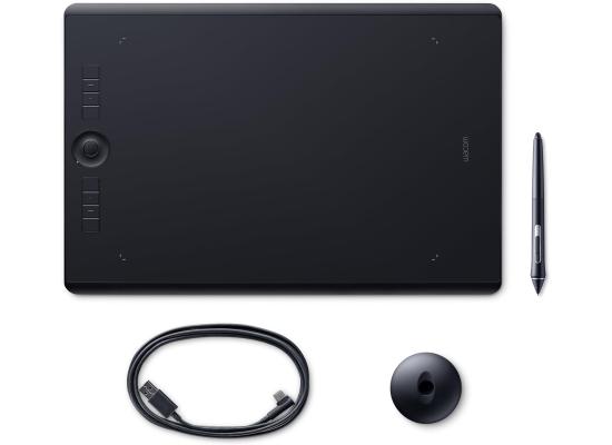 Wacom Intuos Pro Large Bluetooth Graphics Drawing Tablet 8 Customizable ExpressKeys 8192 Pressure Sensitive Pro Pen 2 Included For Mac OS & Windows