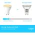 TP-Link Tapo L610 Smart Led Bulbs Dimmable LED Spotlight Bulbs 2700K Warm Light GU10 Lamp Base Remote Control Works with Alexa & Google Home No hub required