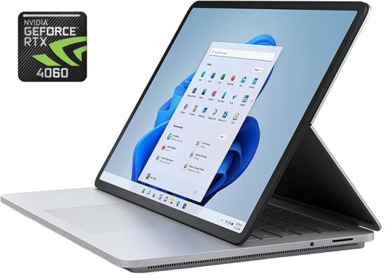Microsoft Surface Laptop Studio 2 (2023) 13Gen Intel Core i7 13700H 14-Cores w/ 2.4K 120Hz Touch Screen & NVIDIA RTX 4060 8GB - Platinum