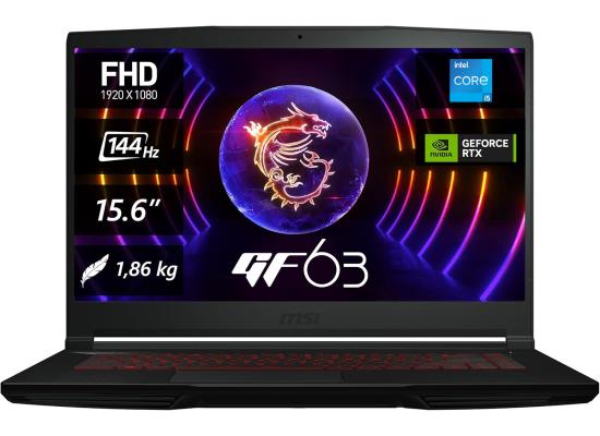 MSI Thin 12UCX Gaming (2023) 12Gen Intel Core i5 10-Cores w/ Nvidia RTX 2050 4GB & 144Hz Display - Grey
