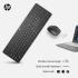 HP 235 Wireless Mouse and Keyboard Combo 2.4GHz Long Battery Life Durable & Low-Noise Design Windows & Mac OS Adjustable 1600 DPI Arabic / English Layout - Black