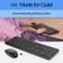 HP 235 Wireless Mouse and Keyboard Combo 2.4GHz Long Battery Life Durable & Low-Noise Design Windows & Mac OS Adjustable 1600 DPI Arabic / English Layout - Black