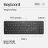 HP 235 Wireless Mouse and Keyboard Combo 2.4GHz Long Battery Life Durable & Low-Noise Design Windows & Mac OS Adjustable 1600 DPI Arabic / English Layout - Black
