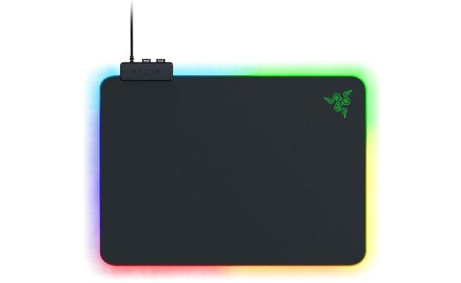 Razer Firefly V2 Micro Textured Gaming Mouse Mat with RGB Lighting Powered by Chroma Non-Slip Rubber Base Razer Firefly V2 Micro Textured Gaming Mouse Mat with RGB Lighting Powered by Chroma Non-Slip Rubber Base