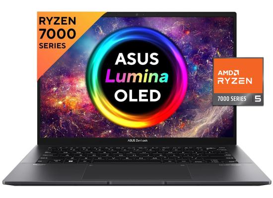 ASUS Zenbook 14 OLED (2024) UM3402YA NEW 7Gen AMD Ryzen 5 6-Cores Thin & Light w/ 2.8K OLED Touch Display & All-Day Battery Life