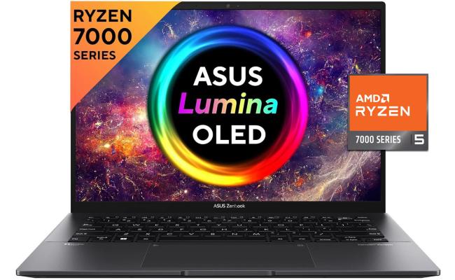ASUS Zenbook 14 OLED (2024) UM3402YA NEW 7Gen AMD Ryzen 5 6-Cores Thin & Light w/ 2.8K OLED Touch Display & All-Day Battery Life