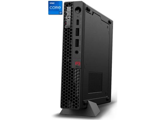 Lenovo ThinkStation P3 Tiny Workstation (2023) 13Gen Intel Core i7 vPro 16-Cores Superior Performance w/ NVIDIA® T400 4GB GDDR6 - Black