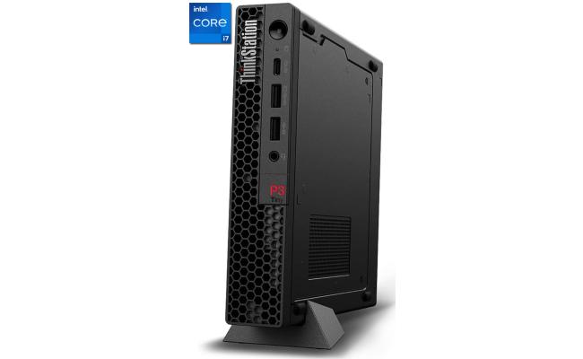 Lenovo ThinkStation P3 Tiny Workstation (2023) 13Gen Intel Core i7 vPro 16-Cores Superior Performance w/ NVIDIA® T400 4GB GDDR6 - Black