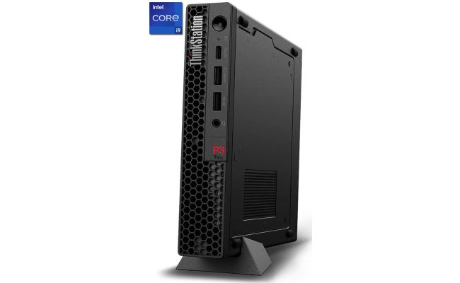 Lenovo ThinkStation P3 Tiny Workstation (2023) 13Gen Intel Core i9 vPro 24-Cores Superior Performance w/ NVIDIA® T1000 8GB GDDR6 - Black