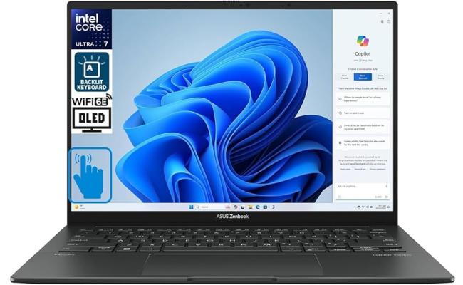 ASUS Zenbook 14 OLED (2024) Q415MA Intel Core Ultra 5 H-Serise Powerful 14-Cores w/ Intel® AI Boost NPU & OLED Touch Screen Display - Gray