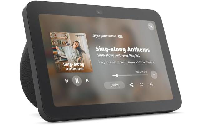 Amazon Echo Show 8 (3rd Gen, 2023 release) 8" Smart Display with Alexa Spatial Audio Smart Home Hub - Charcoal