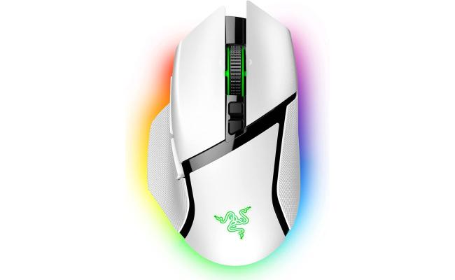 Razer Basilisk V3 Pro Customizable Wireless Optical Switches Gen-3 HyperScroll Tilt Wheel 11 Buttons Focus Pro 30K Optical Sensor - White