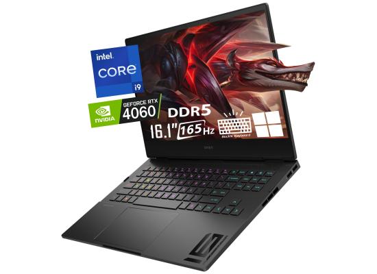 HP OMEN 16 (2023) 16-wf0083dx NEW 13Gen Intel Core i9 24-Cores w/ Nvidia RTX 4060 8GB & 16" IPS 165Hz Display - Shadow Black