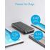 Anker 325 PowerCore 20K Portable Fast Charger Power Bank 20,000mAh PowerIQ Technology & USB-C (Recharging Only) Dual Output - Black