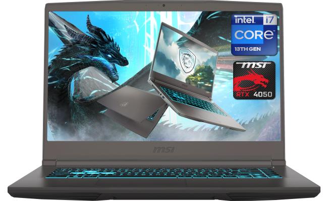 MSI Thin 15 B13VE Gaming (2023) 13Gen Intel Core i7 10-Cores w/ Nvidia RTX 4050 6GB & 144Hz Display - Grey
