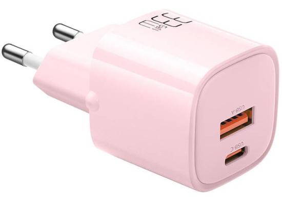 Mcdodo CH-0155 Charger GaN 33W Type-C, USB-A (pink)