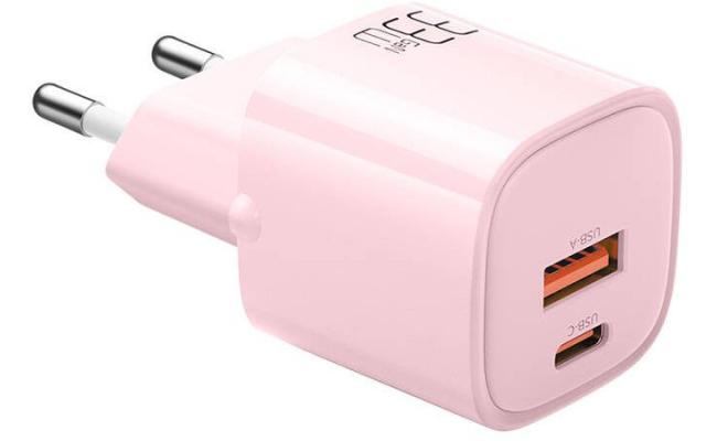 Mcdodo CH-0155 Charger GaN 33W Type-C, USB-A (pink) Mcdodo CH-0155 Charger GaN 33W Type-C, USB-A (pink)