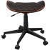 Cougar CROSSER Multi-Use Gaming Stool Scalloped Seat PVC Synthetic Leather Upholstery Adjustable Height Base with 5 Wheels Up to 120 kg Weight Support, Balck-Gold