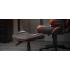 Cougar CROSSER Multi-Use Gaming Stool Scalloped Seat PVC Synthetic Leather Upholstery Adjustable Height Base with 5 Wheels Up to 120 kg Weight Support, Balck-Gold