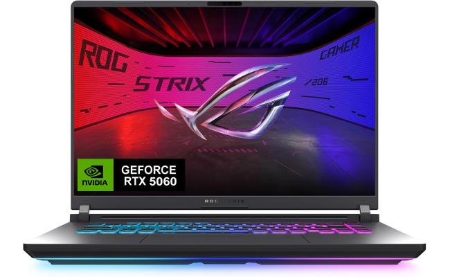 ASUS ROG Strix G16 (2025) G615JMR 14Gen Intel Core i7 14650HX 16-Cores w/ Nvidia RTX 5060 8GB DDR7 & IPS 165Hz Display - Eclipse Gray ASUS ROG Strix G16 (2025) G615JMR 14Gen Intel Core i7 14650HX 16-Cores w/ Nvidia RTX 5060 8GB DDR7 & IPS 165Hz Display - Eclipse Gray
